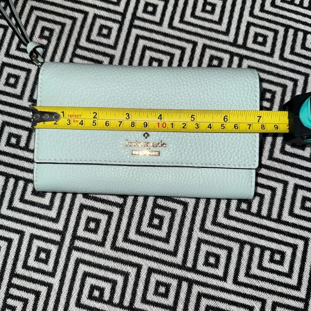 kate spade Mint Green Pebbled Leather Wristlet